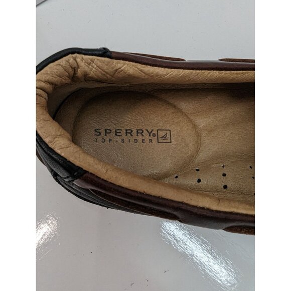 Sperry Top Sider Men Black Leather Driving Loafer 0238360 G-11 CH196 Size 9M - Picture 8 of 10